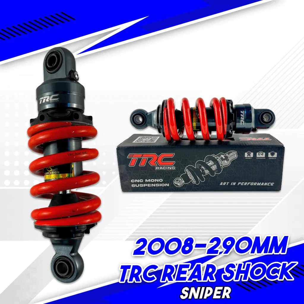 F - TRC CNC REAR SHOCK WITHOUT TANK FOR SNIPER (RED)